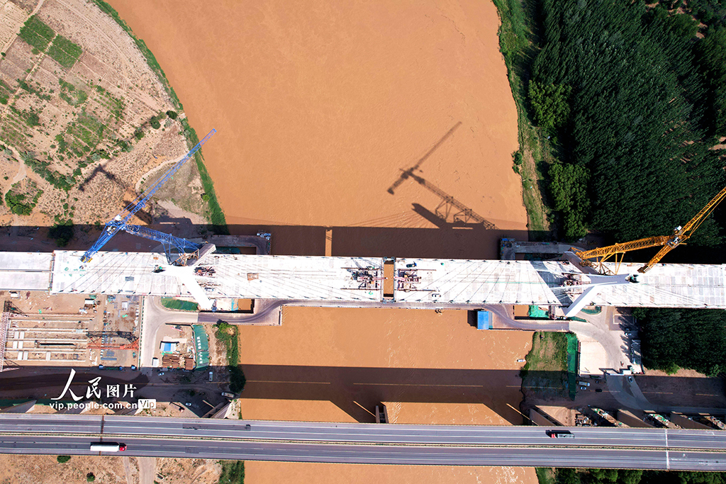 建设中的黑山峡黄河大桥【6】