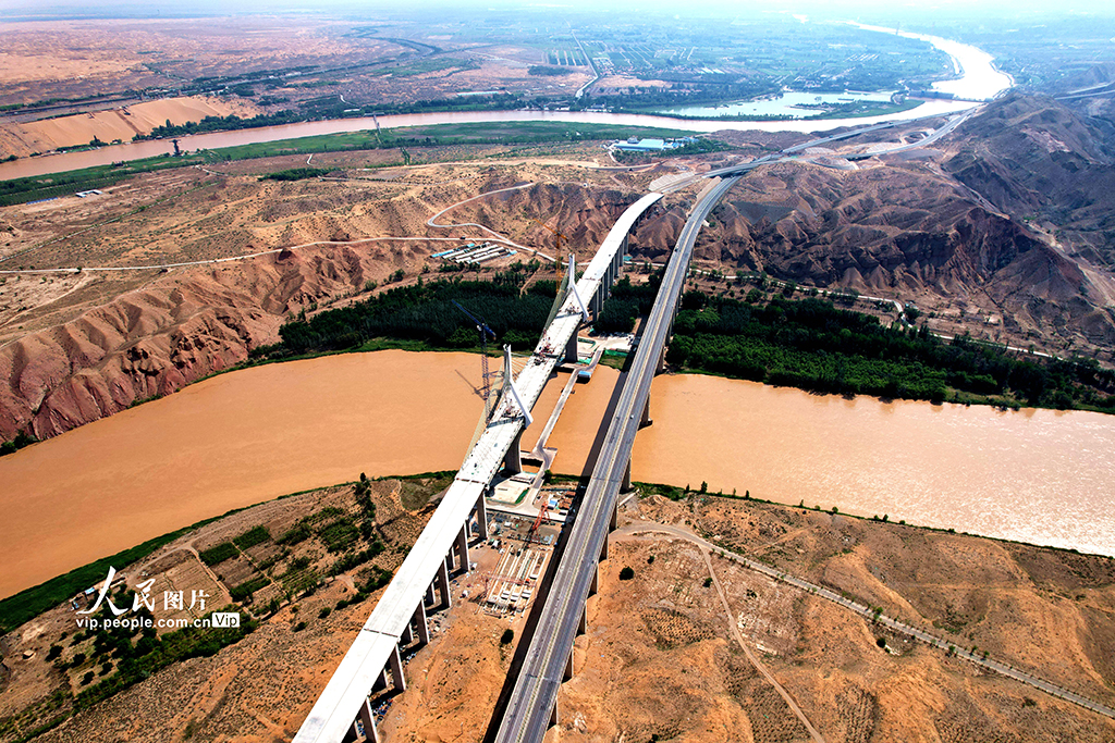 建设中的黑山峡黄河大桥【7】