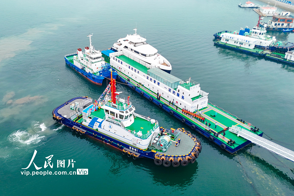山东青岛：全国首艘氢电拖轮投用【2】