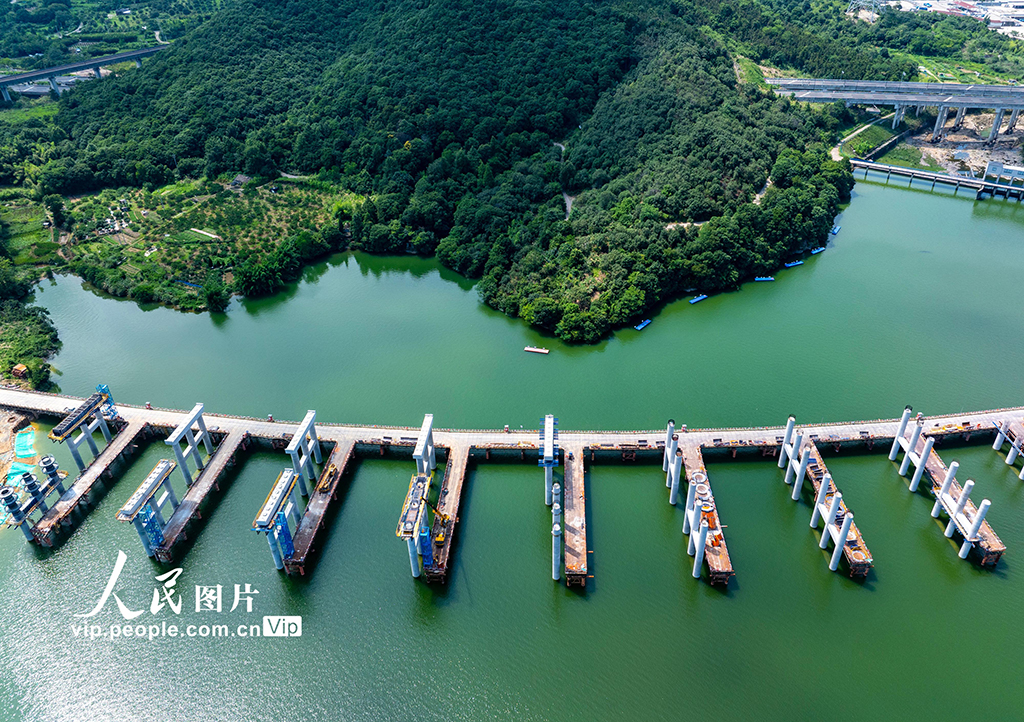 浙江寧海：楊梅嶺水庫大橋建設正酣【2】