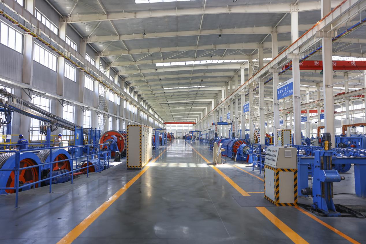 位於大通北川工業園區的歐耐特線纜集團有限公司生產車間。蔣雨師攝