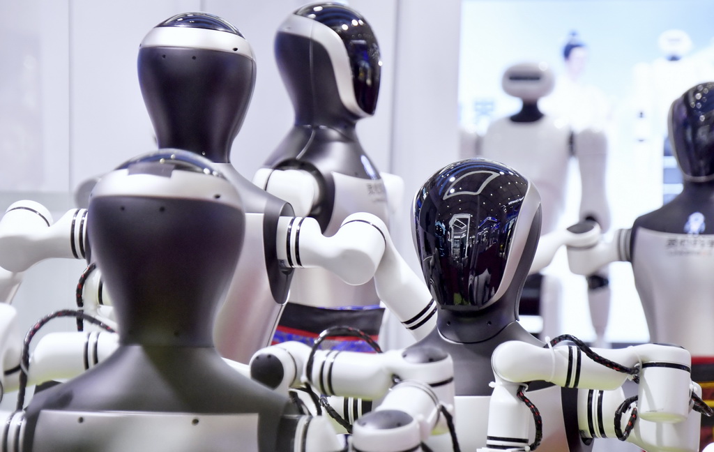 這是8月8日拍攝的2025世界機器人大會上展出的智能機器人。新華社記者 李欣 攝