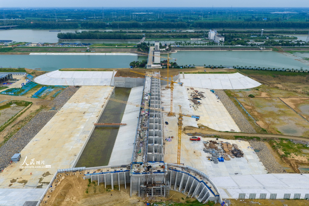江苏淮安：淮河入海水道二河枢纽建设稳步推进【2】
