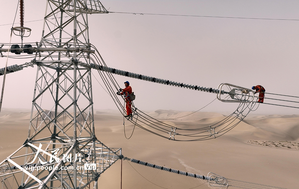 新疆且末：大漠“走線”【2】