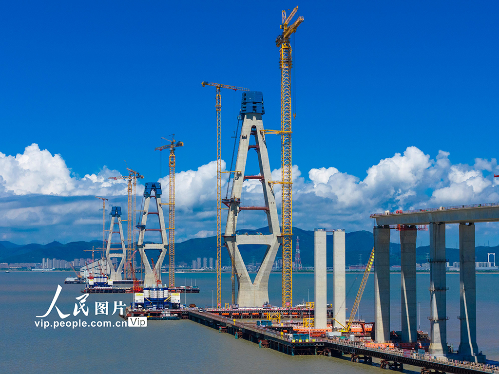 浙江舟山：六橫公路大橋二期工程建設正酣【2】