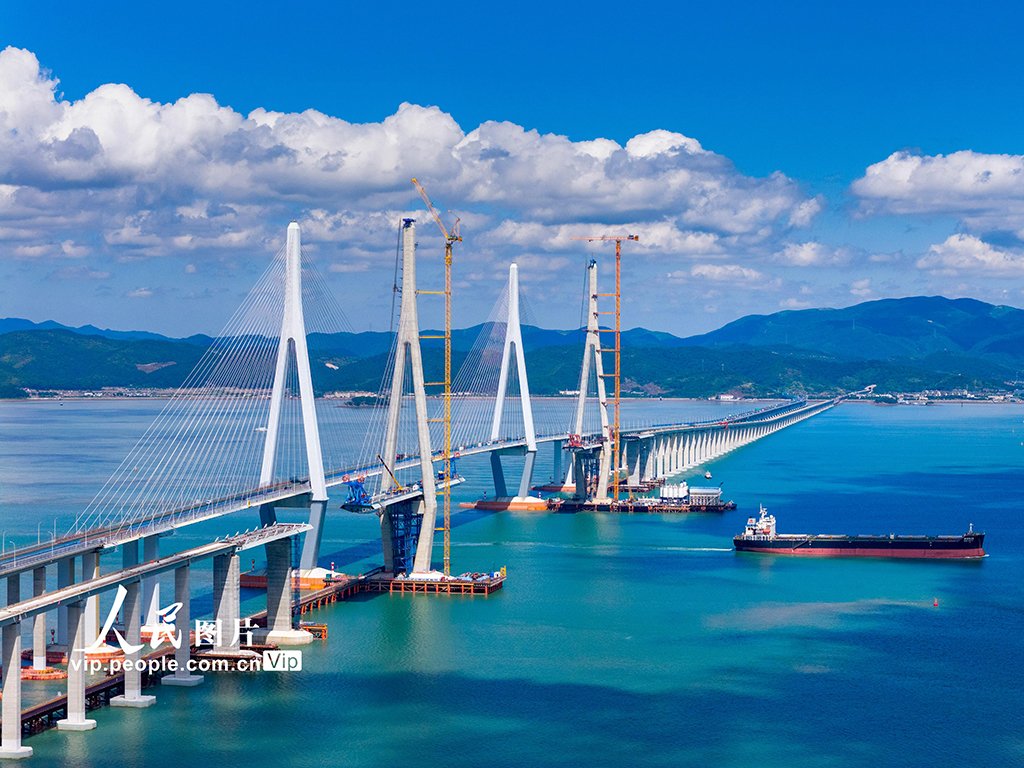 浙江寧波：市域鐵路象山港跨海大橋建設正酣【2】
