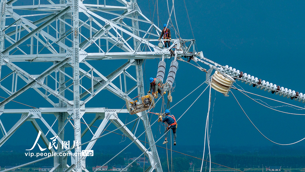 江苏盐城:滨海电厂送出工程建设忙【5】