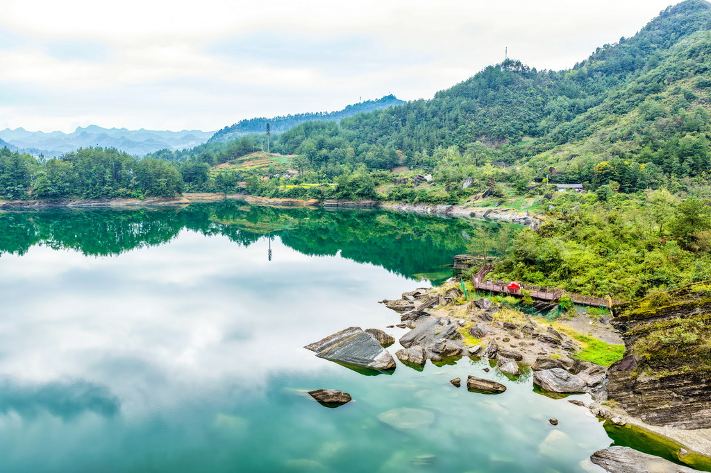 这是9月9日拍摄的小南海湿地自然保护区景色(无人机照片)。
