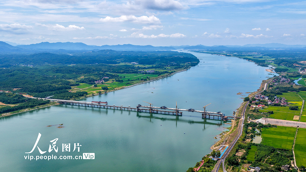 江西峡江:赣江仁和大桥建设如火如荼【4】
