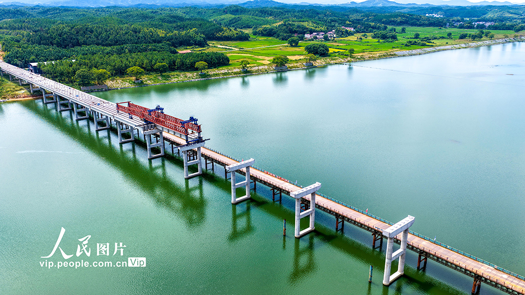 江西峡江：赣江仁和大桥建设如火如荼【3】