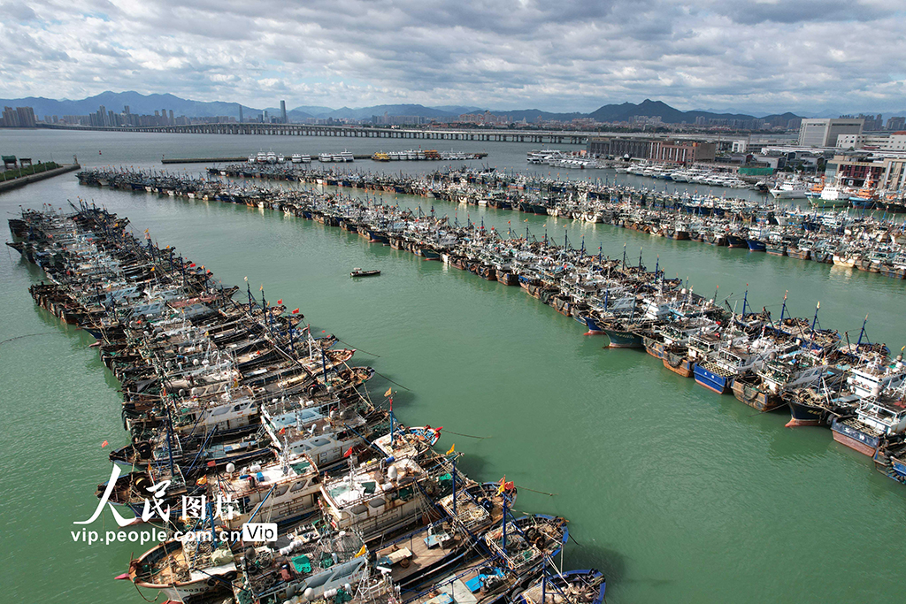 福建厦门:渔船进港人员上岸 应对台风“桦加沙”【4】