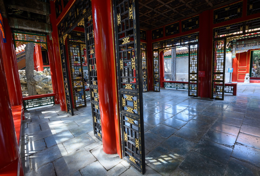 这是宁寿宫花园一角(9月29日摄)。