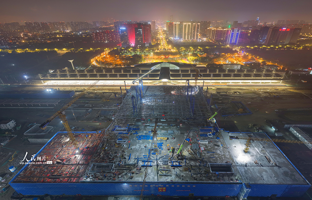 新建上海至南京至合肥高铁南通站站房建设有序推进【6】
