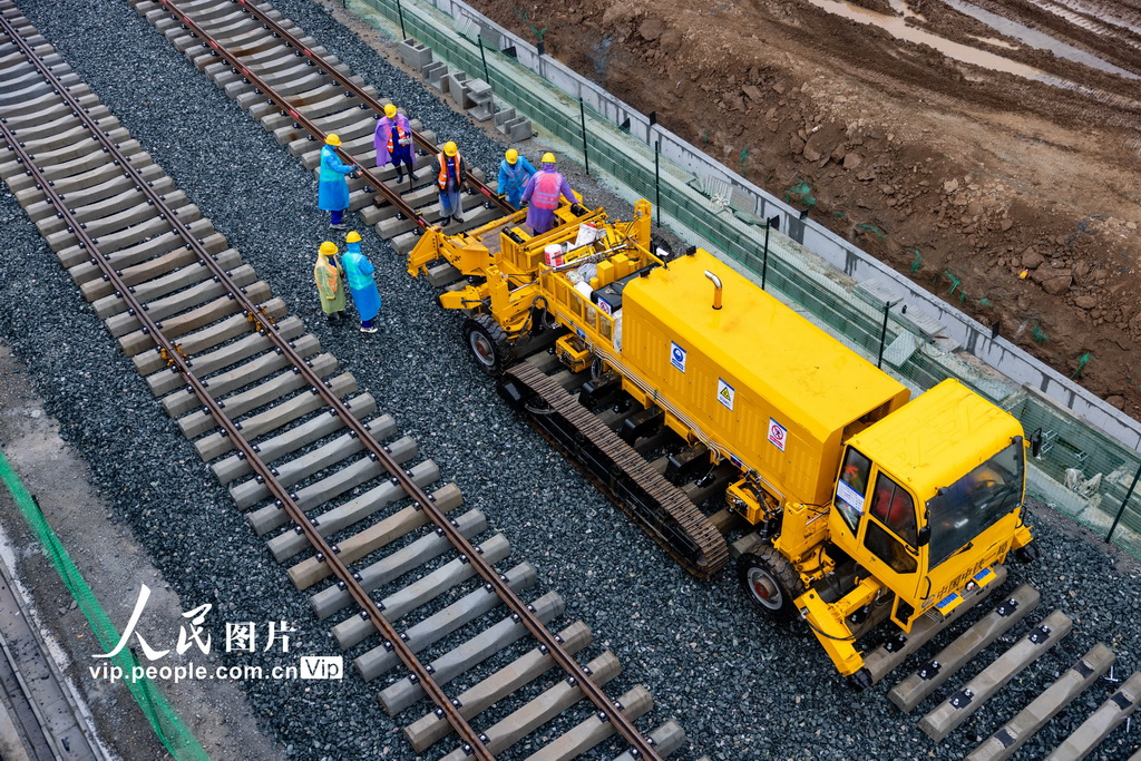 陝西西安：西康高鐵全線鋪軌正式啟動【2】