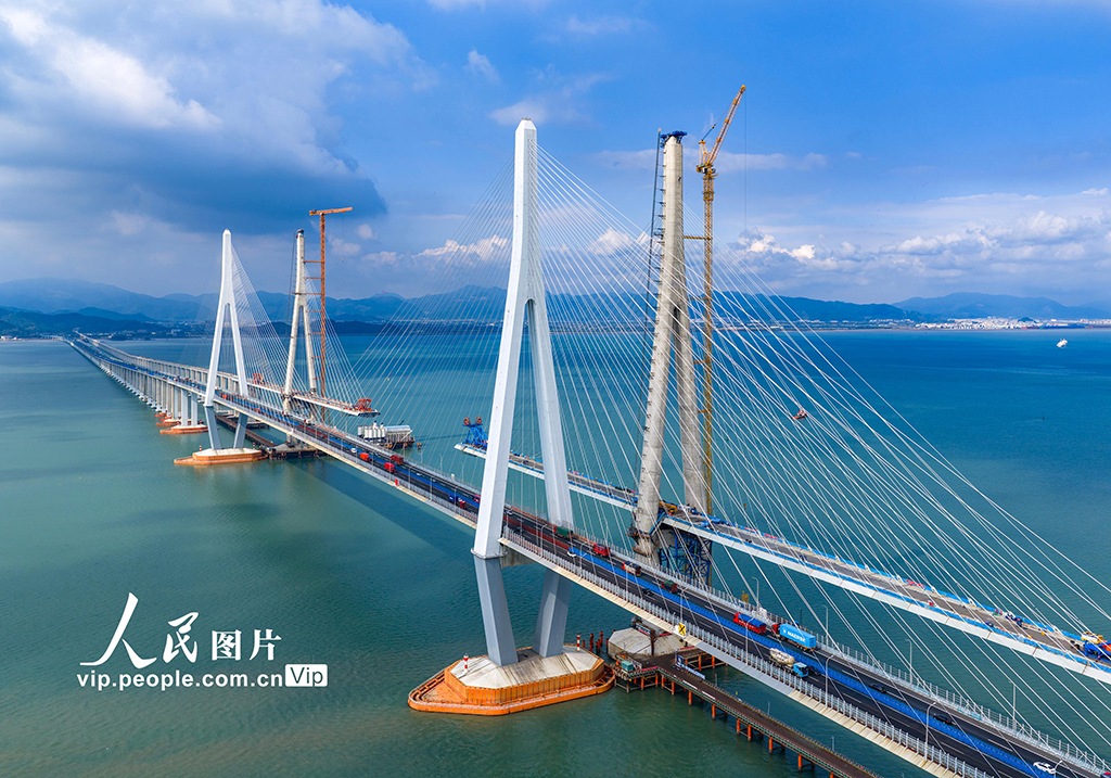 浙江宁波:象山港跨海大桥北侧边跨合龙【8】
