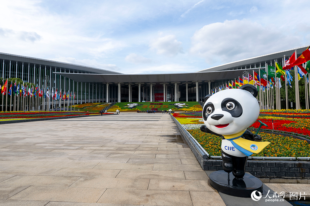 上海：花团锦簇 国旗飘扬迎盛会【5】