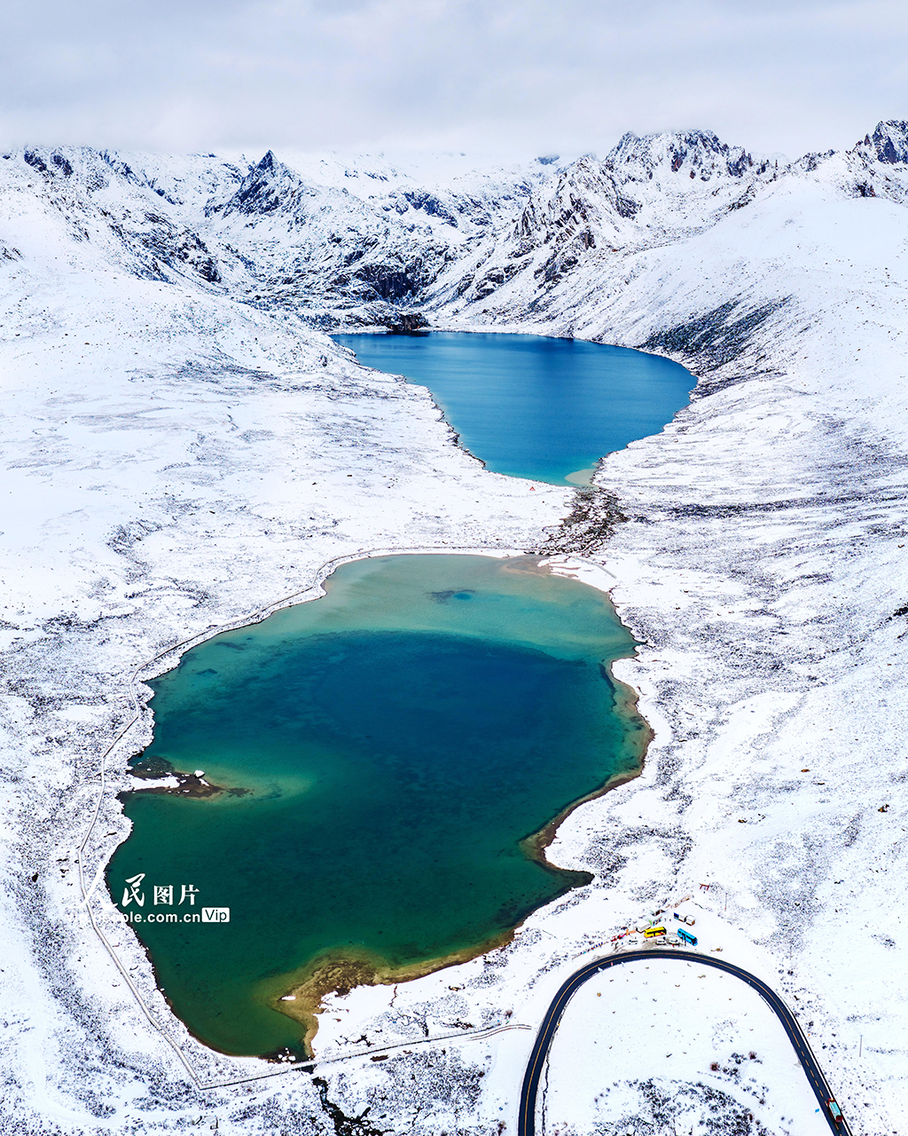 四川巴塘：姊妹湖国家湿地公园雪景美【4】