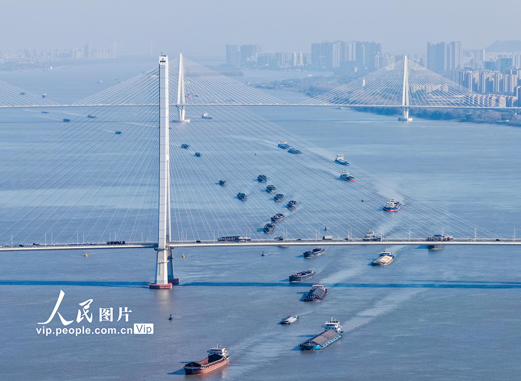 江苏南京：长江运输忙