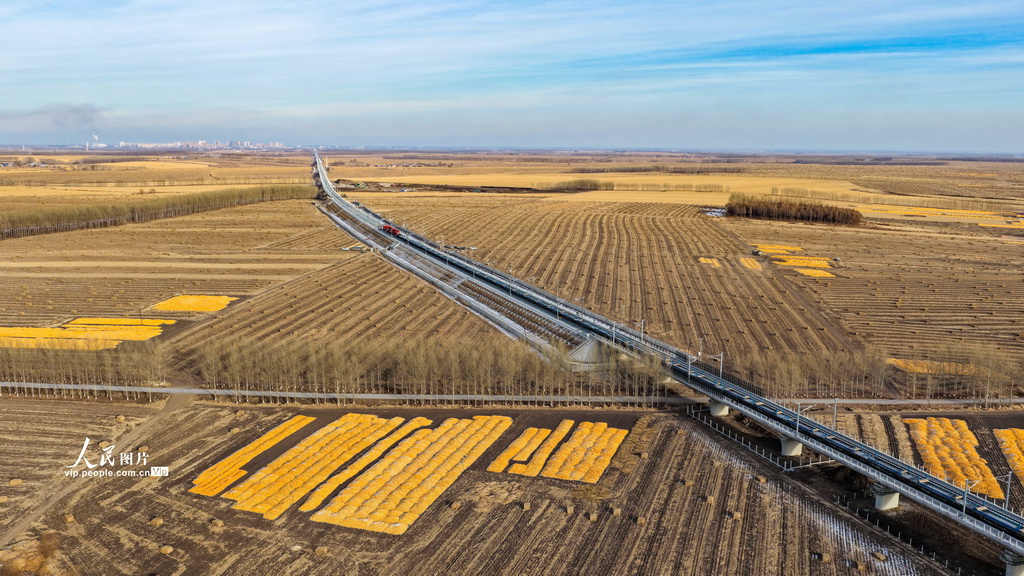 我国在建最北高铁哈伊高铁全线铺轨贯通