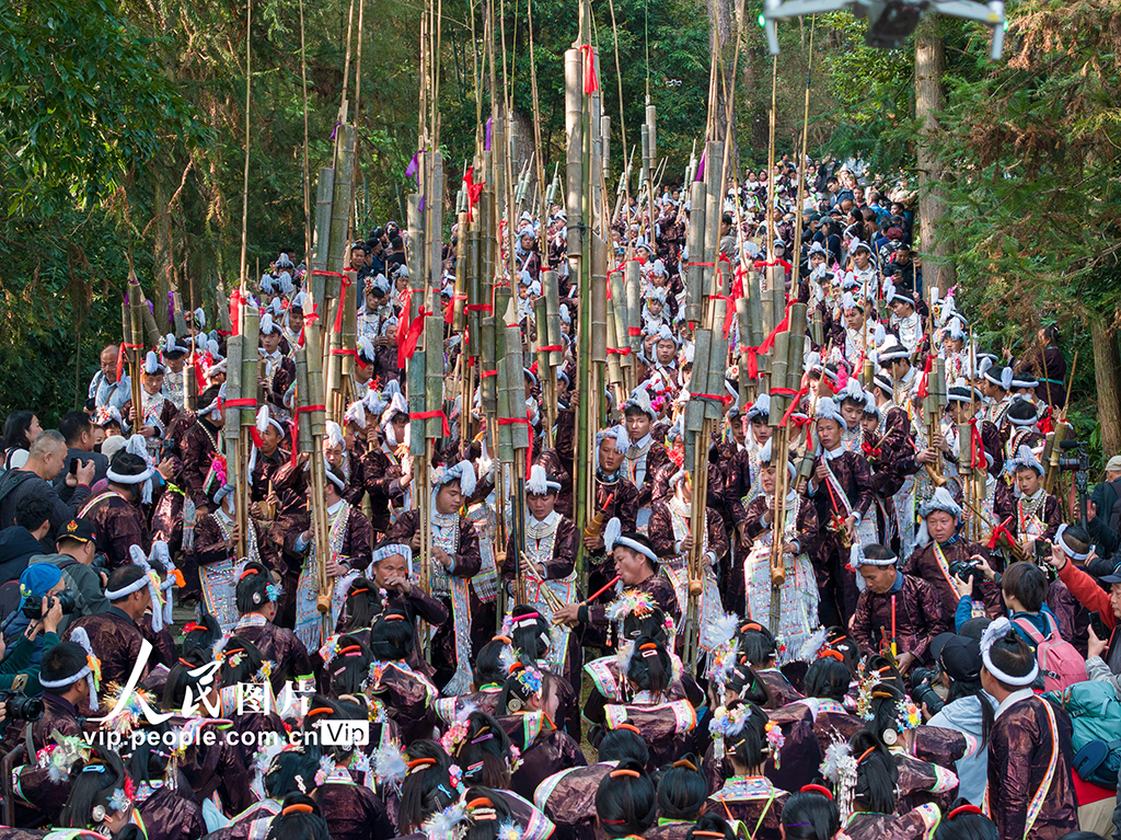 贵州从江：岜沙苗寨欢度芦笙节【2】