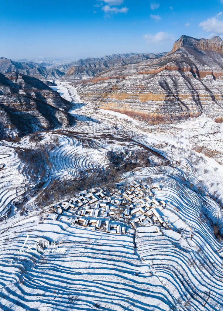 山西左权:雪后梯田风景壮美【4】