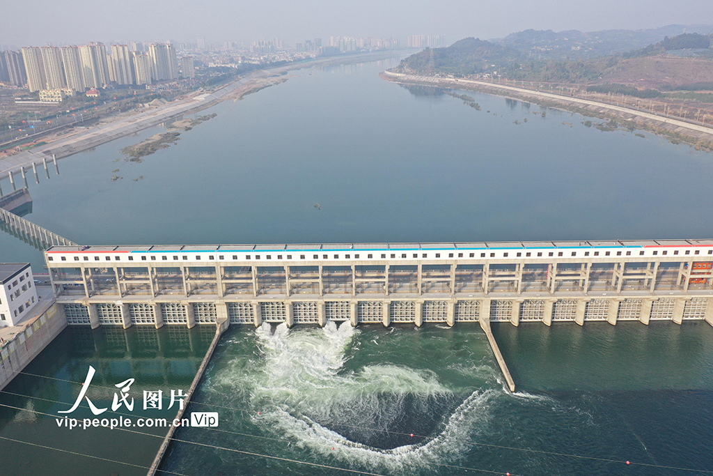 四川眉山：岷江彭山尖子山航電樞紐工程正式啟動下閘蓄水【2】