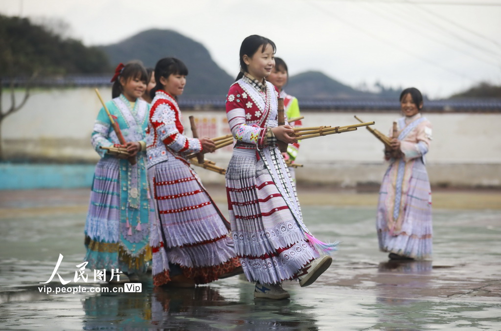 贵州黔西:苗族芦笙舞进校园【4】