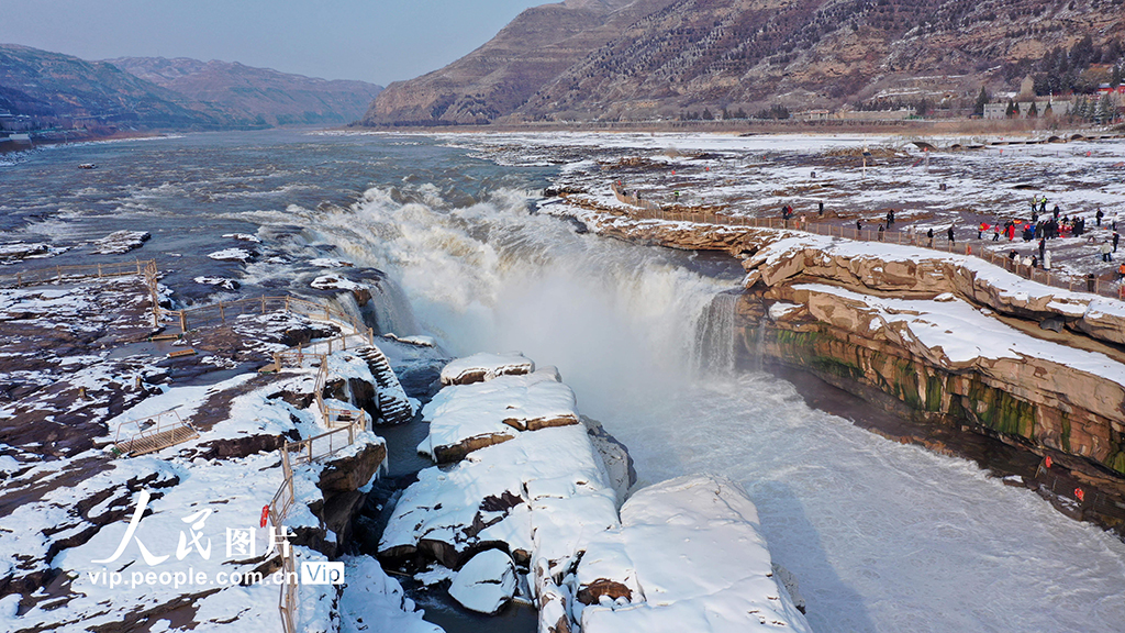 山西吉縣：黃河壺口瀑布壯美雪景【2】