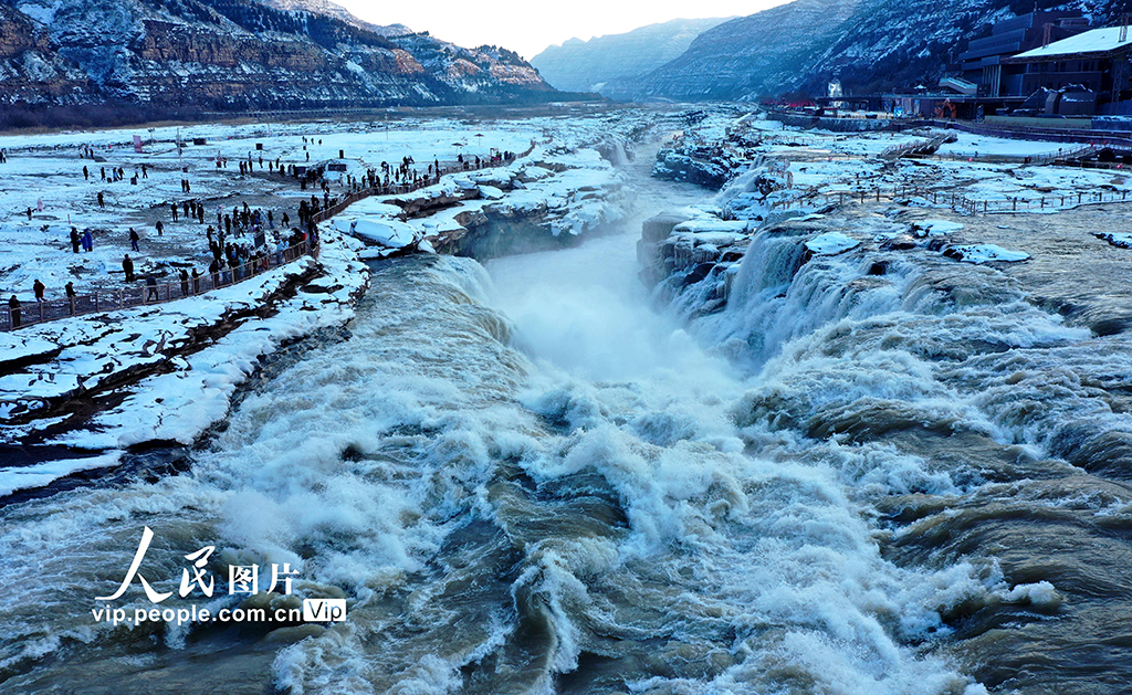山西吉縣：黃河壺口瀑布壯美雪景【8】