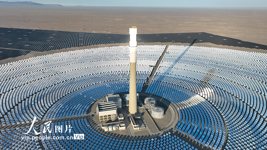 甘肃金塔：光热发电让“沙戈荒”变身绿电宝库【4】