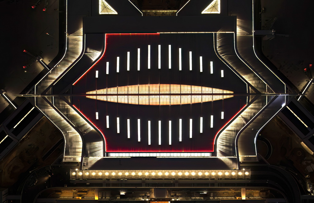 厦门翔安国际机场航站楼（1月20日摄，无人机照片）。