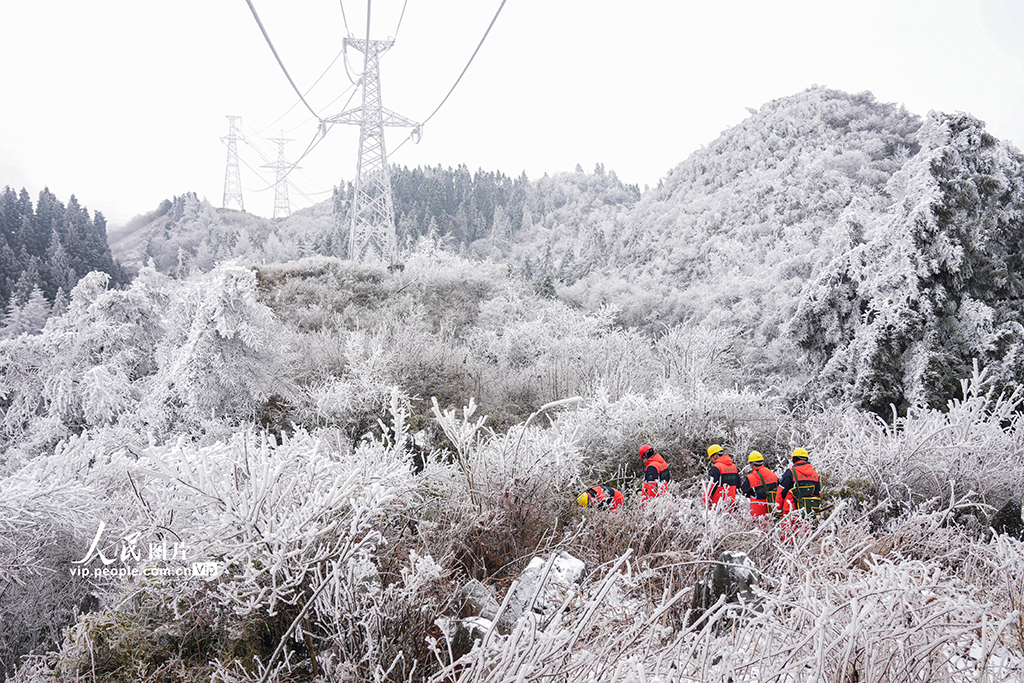 湖北鶴峰：冒雪巡線保供電【6】