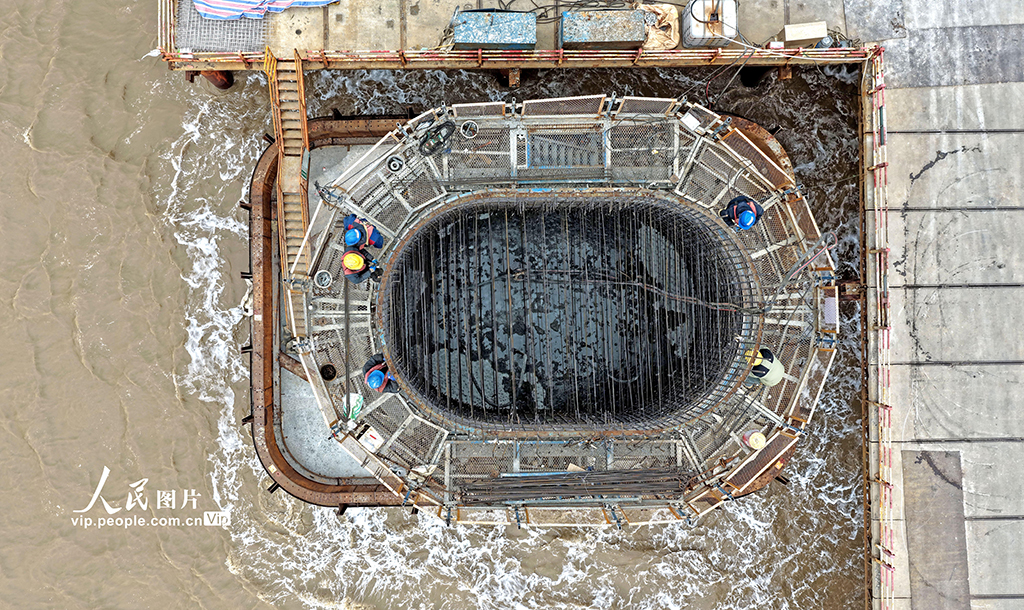 浙江臨海：頭門港鐵路跨海大橋項目施工如火如荼【5】