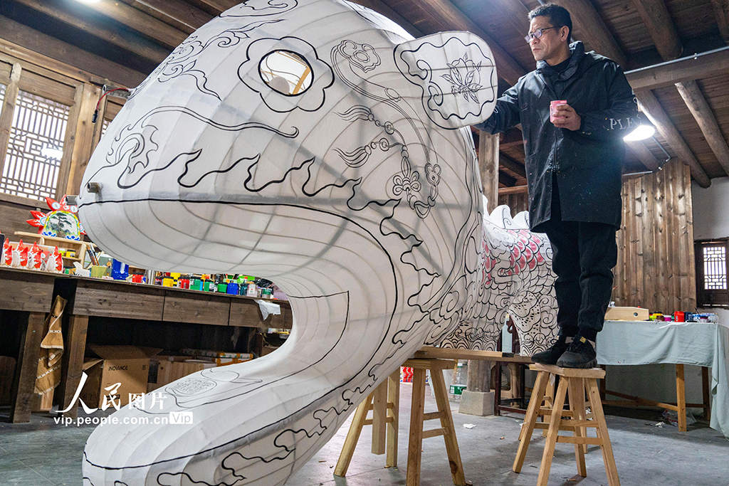 浙江浦江：趕制非遺板凳龍迎新春【7】