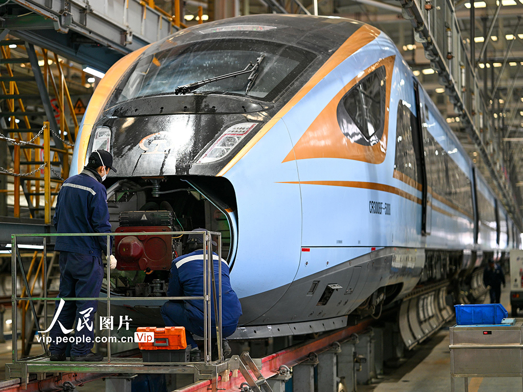 江蘇南京：動車“體檢”迎春運【3】