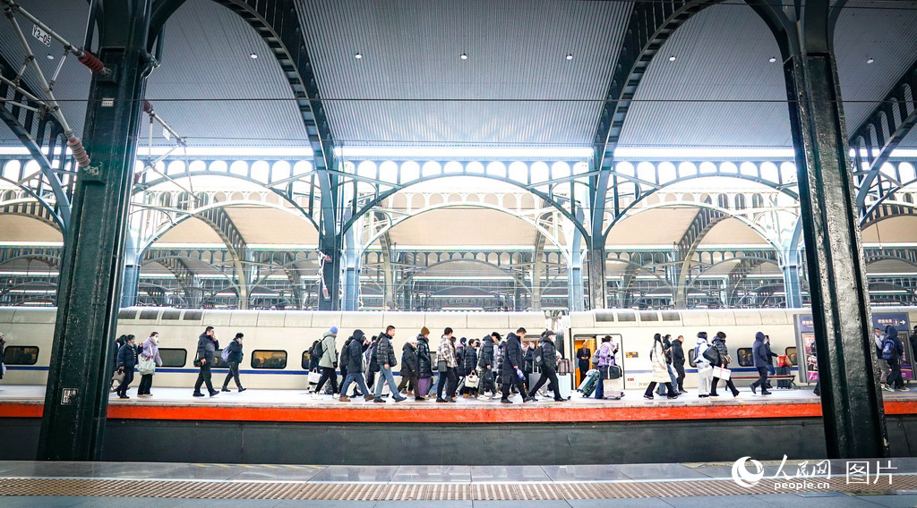 2月2日，哈爾濱火車站開啟春運模式。人民網記者 蘇靖剛攝