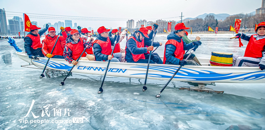 遼寧本溪：冰上龍舟【2】
