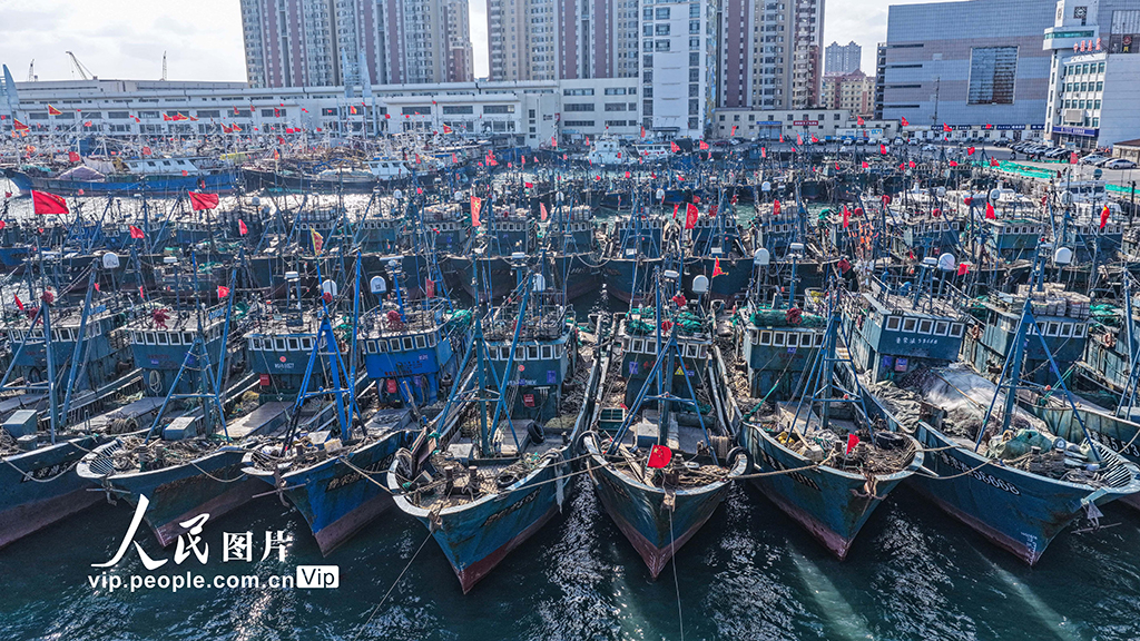 山东荣成：渔船归港避风【6】