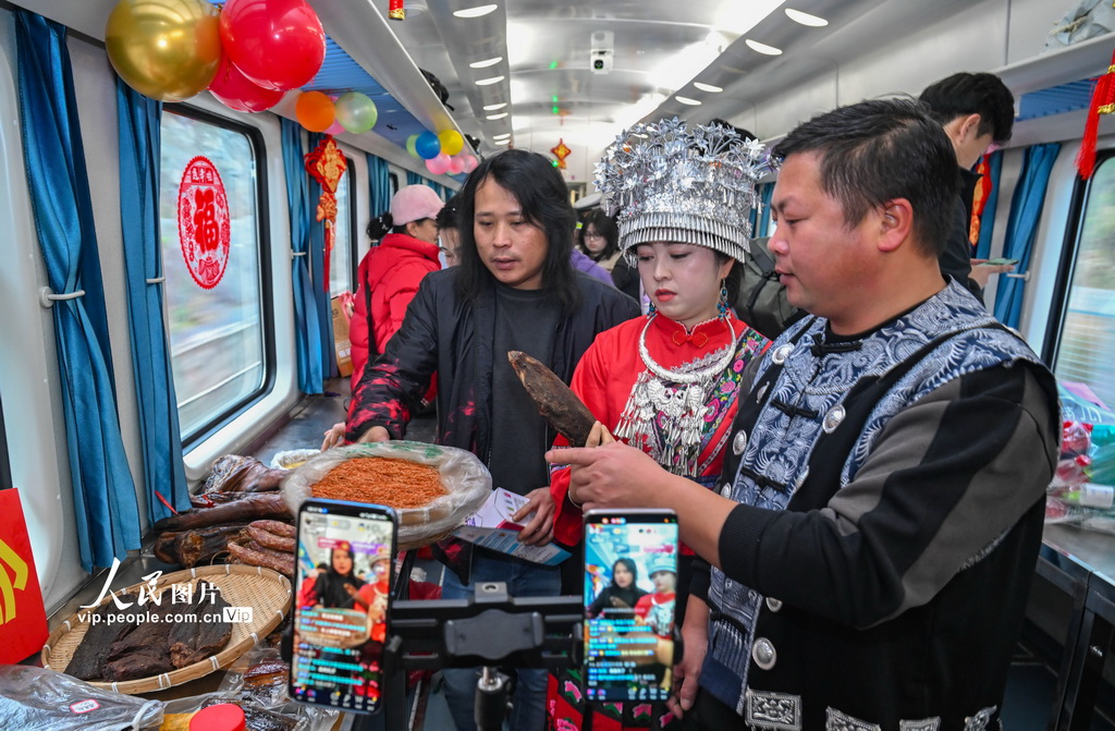 湖南懷化：公益慢火車上的“年貨節”【6】