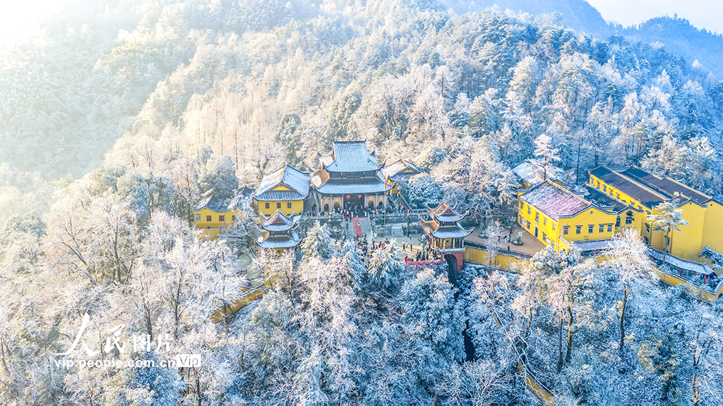 安徽池州:九华山雪景如画【4】