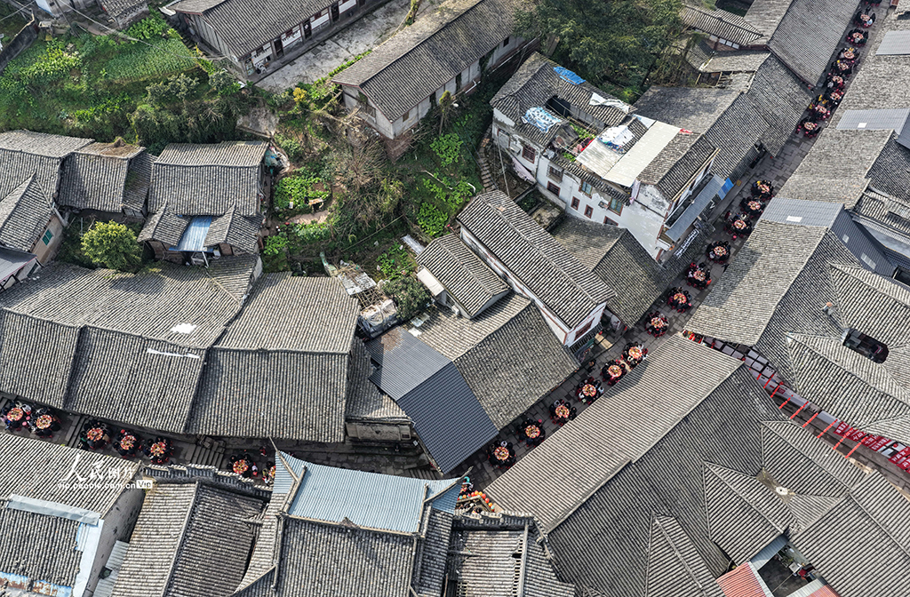 四川蓬安:千年古镇“团年宴”迎新春【6】