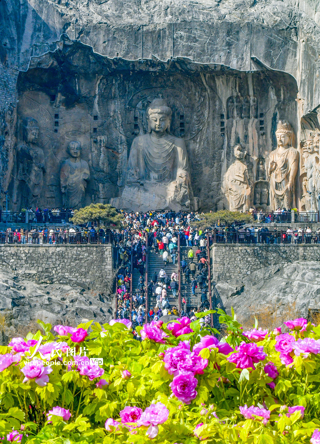 河南洛陽：龍門石窟景區迎來旅游高峰【4】