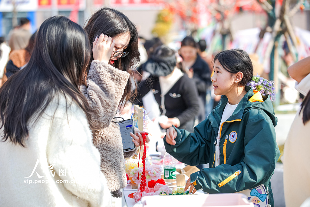 江苏宿迁:跳蚤市场进大集 亲子摆摊增年味【2】