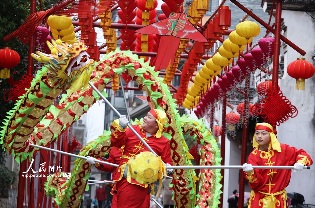 浙江德清：舞龙排演 迎元宵【4】