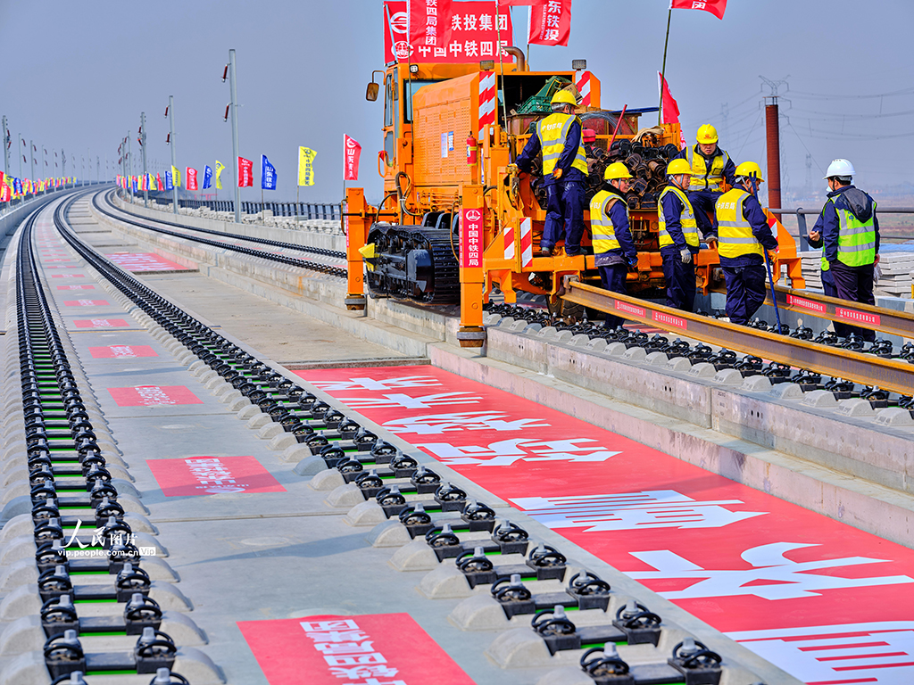 山東濱州：濟濱高鐵正式進入鋪軌施工階段【3】
