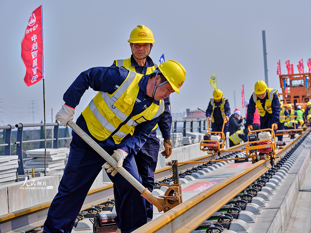 山東濱州：濟濱高鐵正式進入鋪軌施工階段【4】