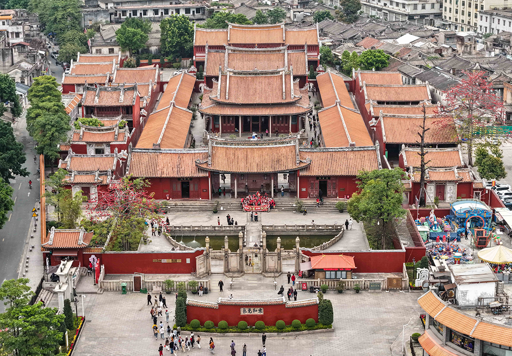 這是3月10日拍攝的揭陽學宮（無人機照片）。