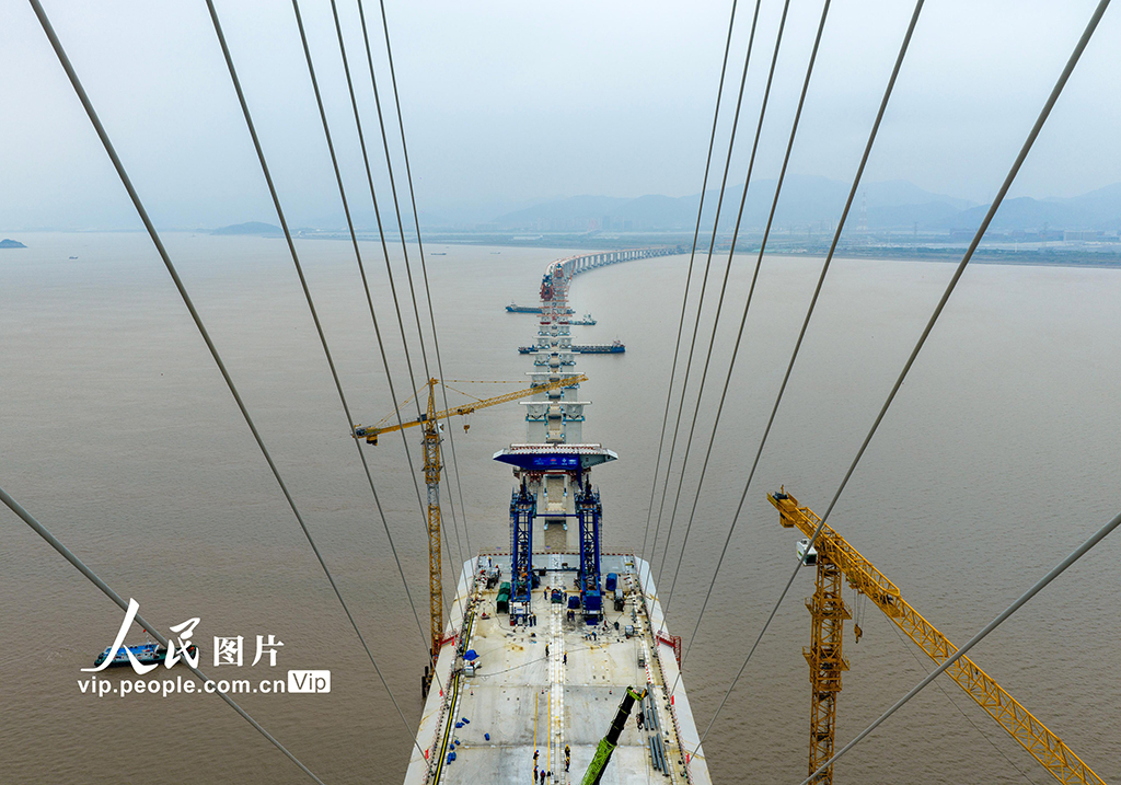 浙江：宁波舟山港六横公路大桥二期工程建设忙【5】