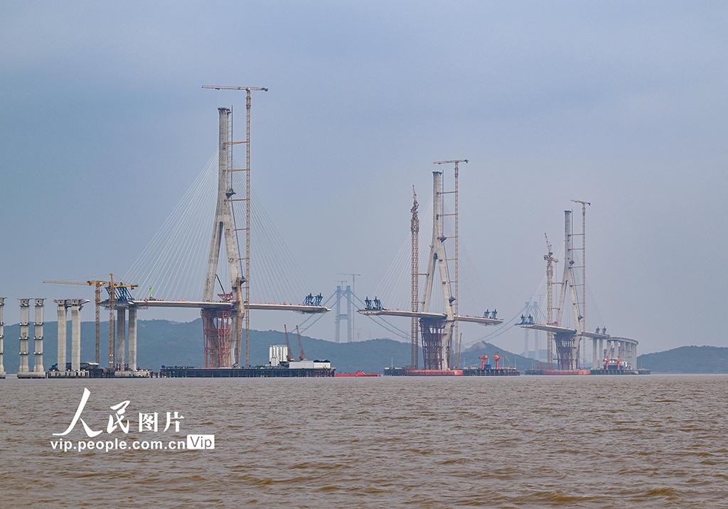 浙江：宁波舟山港六横公路大桥二期工程建设忙【8】
