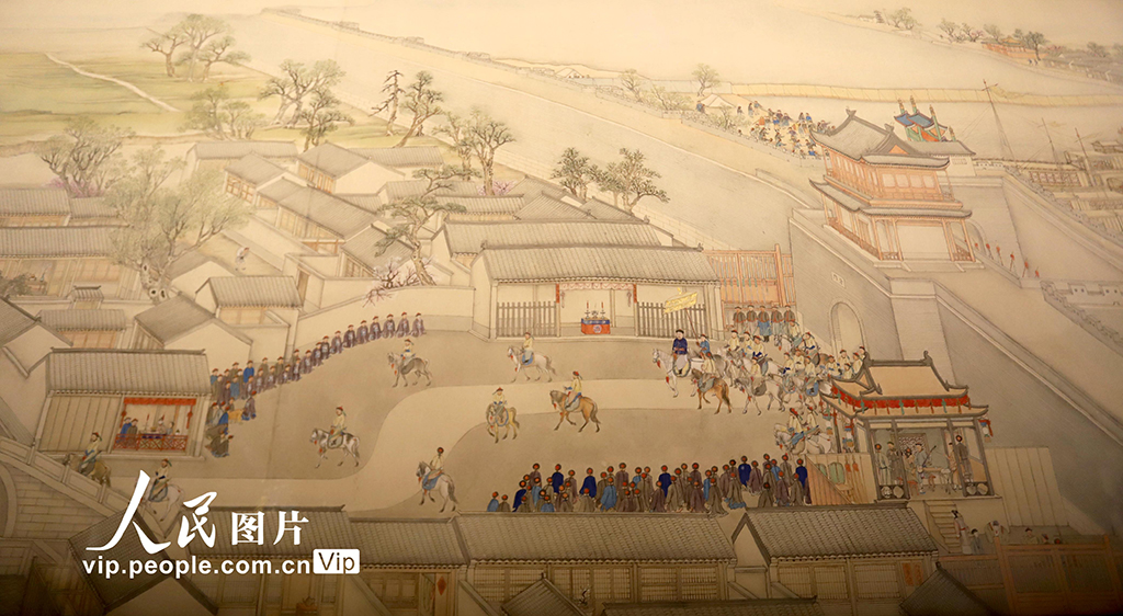 江苏：《乾隆南巡图》第六卷《驻跸姑苏》亮相苏州博物馆【6】